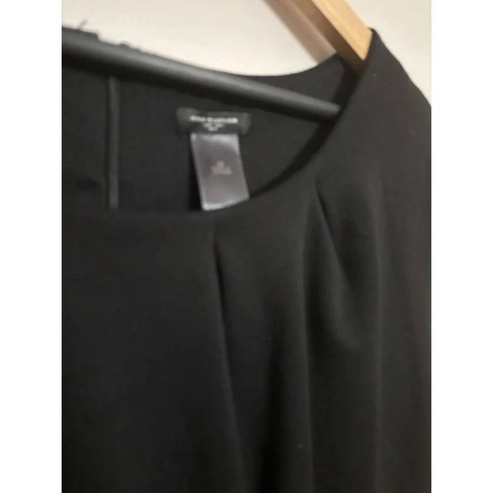 Ann Taylor Women's Black Sleeveless Sheath Grosgrain Empire‎ Waist Size 12 $110
